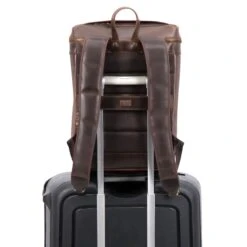 Leder Rucksack Siwa - Braun / Dots -Taschen Geschaft 1051523 1120SIW016DOT5